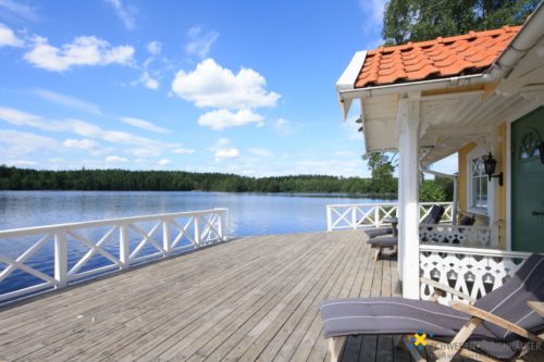 Saunahaus direkt am See – Ferienhaus Hurven 1