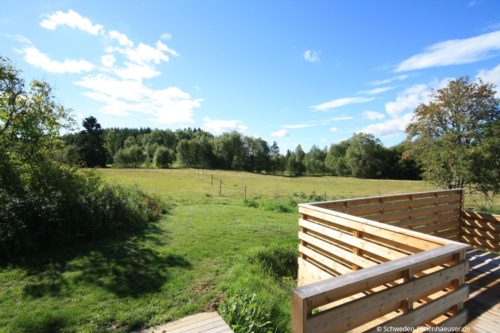 Blick von der Terrasse – Ferienhaus Ströms