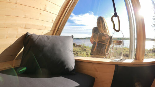 Blick aus einer Micro Cabin