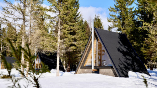 Grundstück der Norrland Micro Cabins
